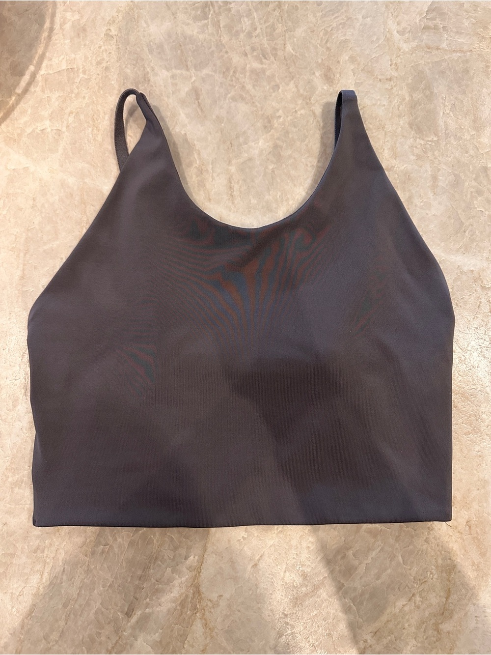 Superdry Sports Bra Crop Top Size 6US UK10 Grey Y2K Activewear Gym